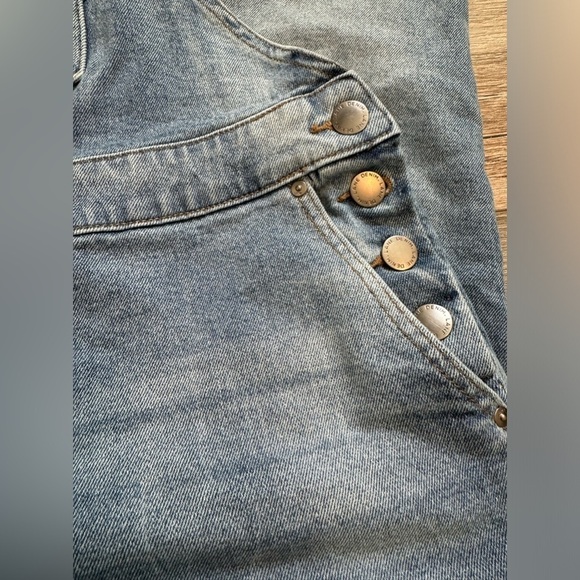 Lane Bryant Women’s Mid-Rise Essential Stretch Overalls Denim‎ Carpenter Bibs 16 - Picture 5 of 11